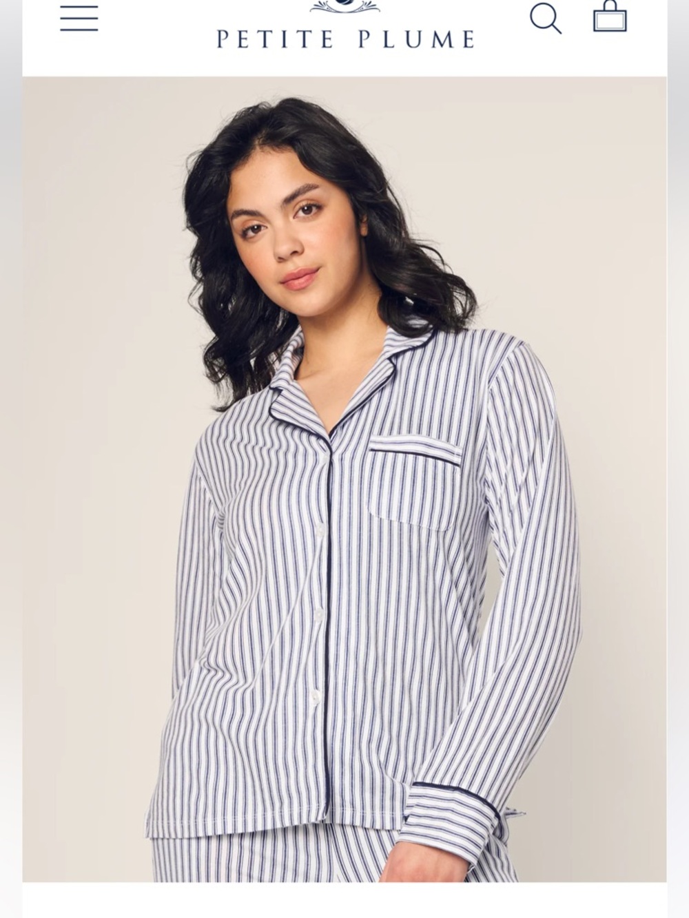 Petite Plume Pima Pajama Set - Picture 2 of 7
